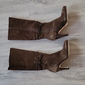 Brown suede boots vintage Cole Haan